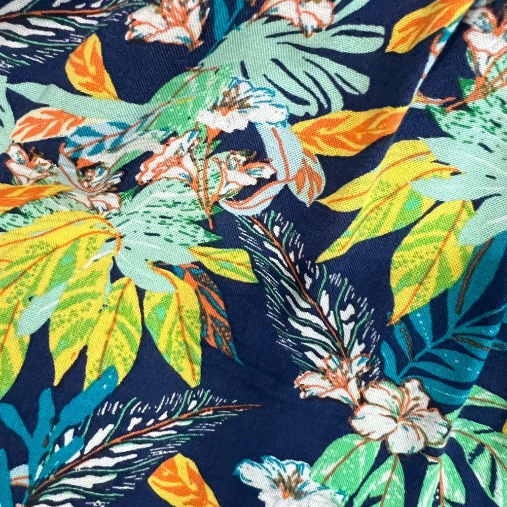 BeBop Tropical Leaf Print Romper - Picture 2 of 5